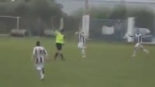 Yunan amatör liginde harika gol