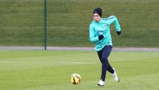 Manchester City antrenmanında şık gol