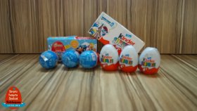 3 Kinder Surprise Şirinler Ve 3 Ülker Smart Looney Tunes Oyuncaklı - Sürpriz Yumurta Açıyorum