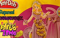 Play Doh Rapunzel Oyuncağı-Oyun Hamuru İle Elbise Tasarımı