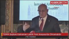 TBMM Başkanı'nın Laiklik Anayasada Olmamalı Demesi