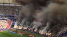Polonya'da tribününleri ateşe verdiler