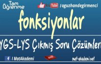 Fonksiyonlar YGS-LYS Çıkmış Soru Çözümleri