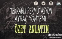 Tekrarlı Permütasyon ve Ayraç Yöntemi/Özet