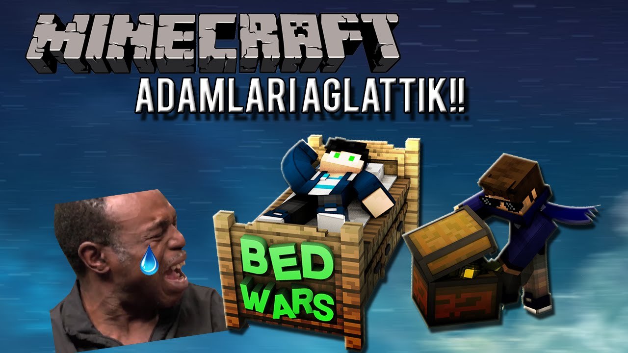KIZI AĞLATTIK! Bed Wars Minecraft Yatak Savaşları