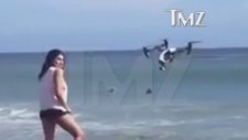Fotoğraf Çekimi Sırasında Drone'un Gazabına Uğrayan Model