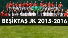Beşiktaş'ın şampiyonluk posteri çekiminde renkli görüntüler