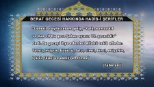 Berat Gecesi Hakkında Hadis-i Şerifler