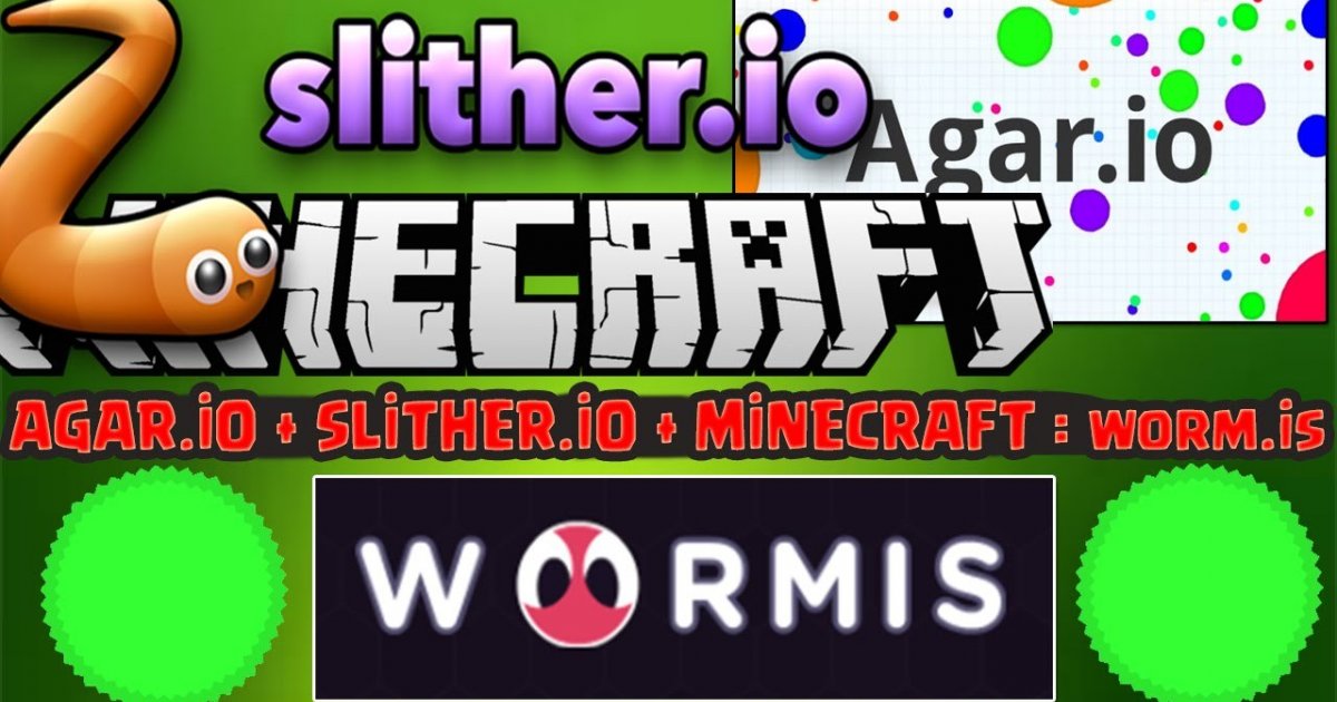 HUNGER GAMES ! - Minecraft + Agar.io + slither.io = WORM 