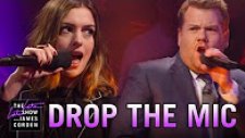 James Corden ve Anne Hathaway'in Rap Kapışması