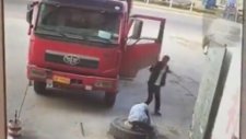 Patlayan Lastik Adamı Uçurdu
