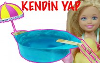 Barbie Oyuncak Bebekleri için Havuz Yapımı | Nasıl Yapılır | EvcilikTV