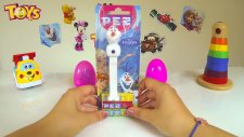 Disney Karlar Ülkesi Sürpriz Yumurtaları! FROZEN Surprise Eggs! OLAF PEZ Candy Dispenser!