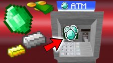 Minecraftta Çalışan BANKAMATİK ve Güvenlik Kamerası - MODSUZ!