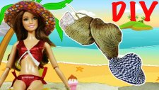 Barbie Oyuncak Bebekleri için Plaj Seti Yapımı | Nasıl Yapılır | EvcilikTV