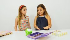 Sema ve Ayça’yla süsleme oyunu. Kutu süsleme - renkli kağıt, stikerler ve pırıltı taşlarla