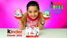 2 Kinder Maxi Sürpriz Yumurta Ve Kinder Choco Box Açıyoruz | Giant Kinder Surprise Eggs MaXi