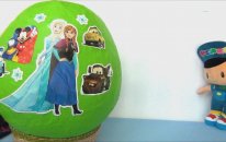 Frozen Elsa Dev Sürpriz Yumurtası cicibiciler, WinX - Frozen Elsa Giant Surprise Egg with 14 toys