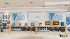 3D Interior Walkthrough Animation for HP (Hewlett-Packard) Retail Show Room | HP publication booth