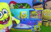 Pepee ve Niloya ile yüzen robot sünger bob oynadık. Robo Spongebob set. Sünger bob tosbik ile yüzdü