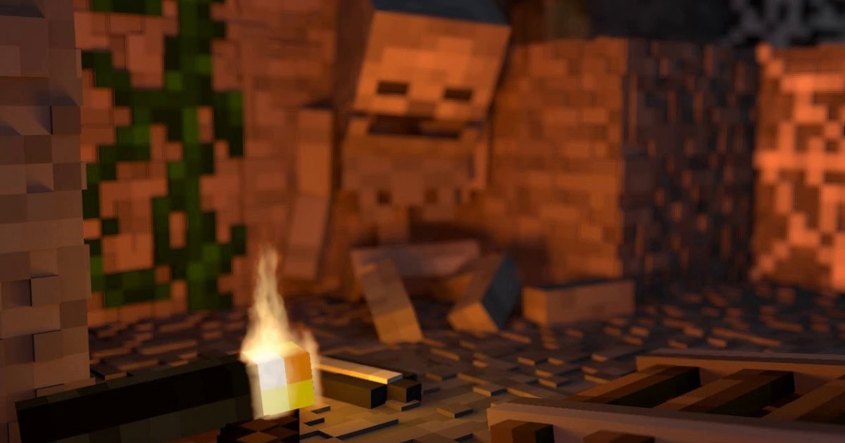 Minecraft Fire of Torch Test Animation & Blender  HG 