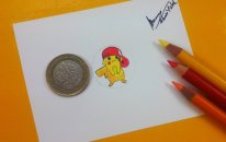 Bozuk Para Boyutunda Pikachu Çizmek | Pokemon & Pokemon GO Çizimleri | Minik Çizimler