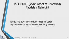 ISO 14001 Çevre Yönetim Sisteminin Faydaları Nelerdir