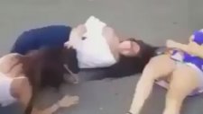 Konvoy Şeklinde Acımasız Kız Kavgası