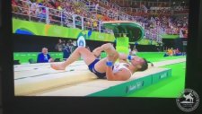 Atlayış Esnasında Ayağını Kıran Fransız Jimnastikçi - Rio 2016