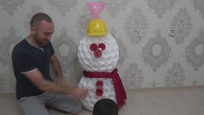 Pet Bardaklardan Kardan Adam