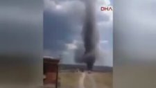 Kütahya'da Dev Hortum Böyle Görüntülendi
