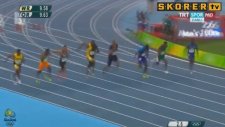 Usain Bolt'un 100 Metre'de Yine Altın Madalya Alması