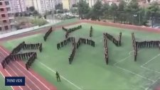 Trabzon Polis Okulundan Tüyleri Diken Diken Eden Koreografi