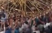 Camide Cemaatin Üzerine Avize Düştü