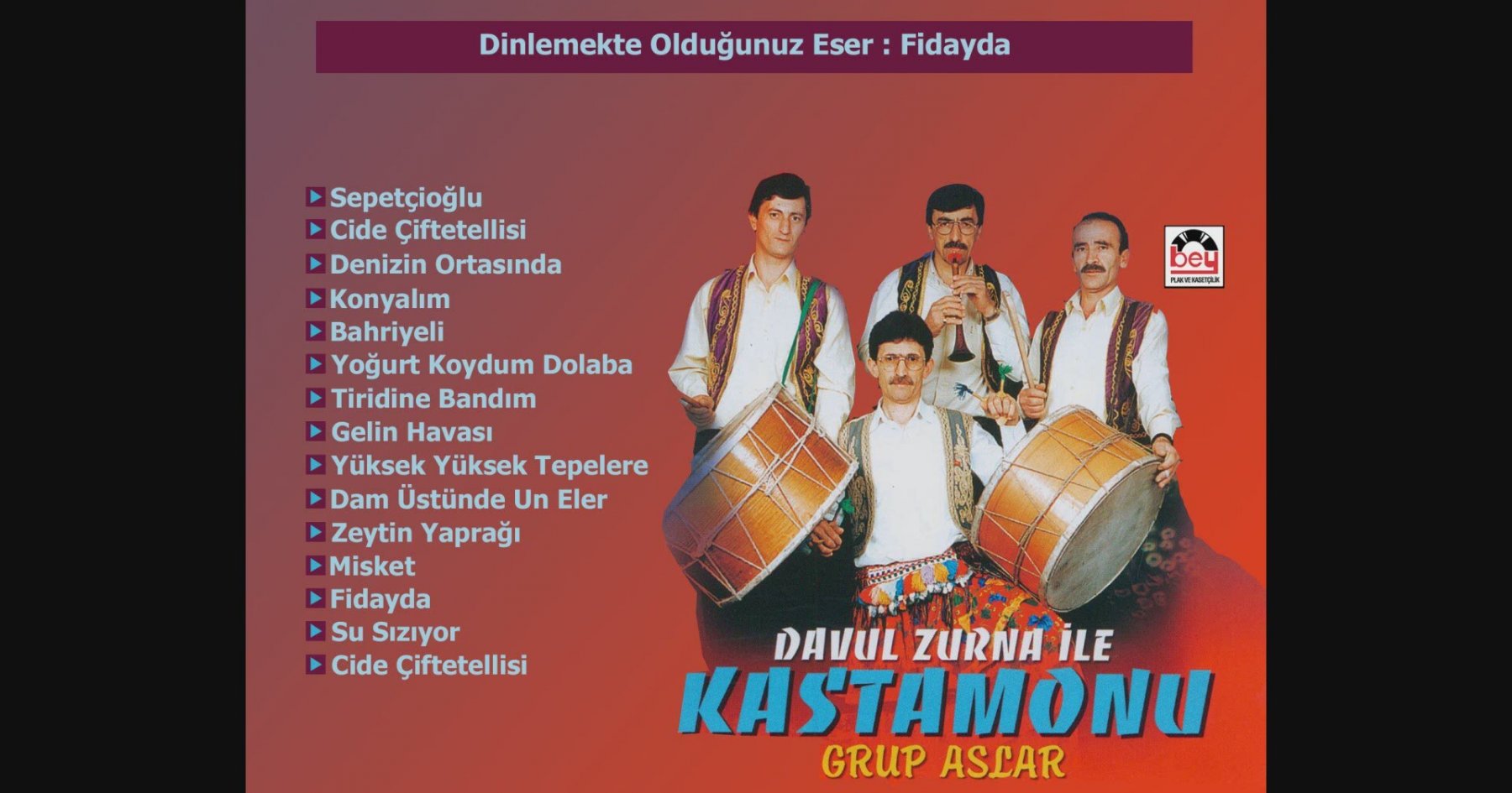 Davul Zurna ile Kastamonu Oyun Havaları Fidayda