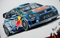 18 Saat Süren Volkswagen Polo R WRC Çizimi