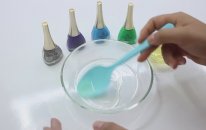 Oje ile Slime Yapımı - Borakssız Tutkalsız Slime