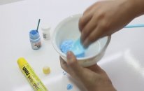 Uhu ile Slime Yapımı - Mavi Slime