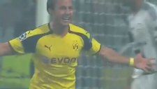 Mario Götze'nin Legia'ya attığı şık kafa golü
