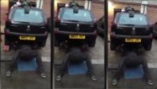 Opel Corsa İle Bench Press Yapmak