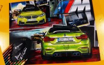 14 Saat Süren Arka Planlı Bmw M4 Çizimi - Mükemmel Çizimler