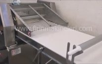 Hamur açma tur makinası (vargel) kesme istasyonlu