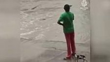 Kadının Terlikle Timsah Kovalaması