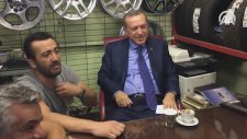 Cumhurbaşkanı Erdoğan Lastikçi Esnafını Ziyaret Etti