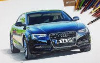 Araba Çizimi | Audi A5 - Mükemmel Çizimler