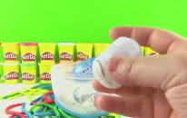 Gökkuşağı DEV Sürpriz Yumurta Açma - Play Doh Rainbow Sürpriz Oyuncaklar - Oyun Hamuru