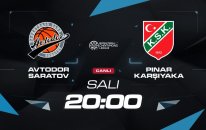 Avtodor Saratov- Pınar Karşıyaka / Fıba 08 Kasım 2016 20.00'de A Spor'da