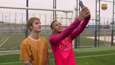 Justin Bieber Barcelona Antremanına Çıktı