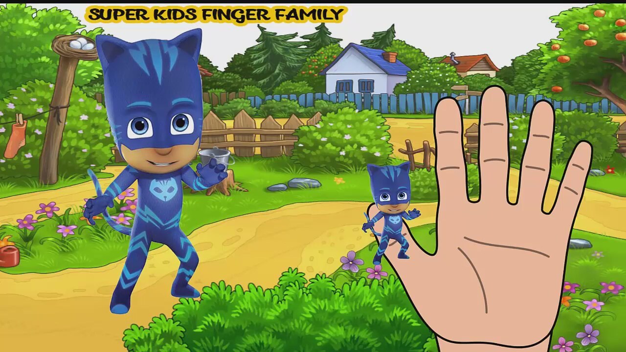 PJ Masks Heroes in Finger | Nursery Kids Songs | İzlesene.com