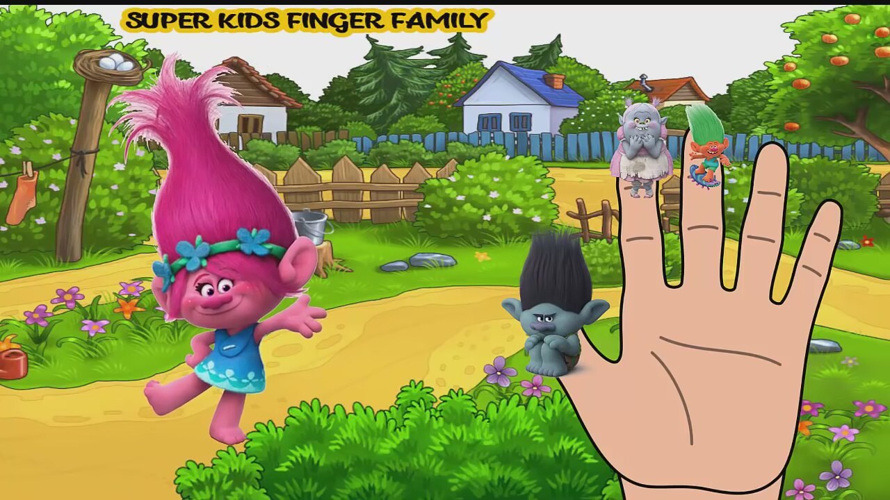 Trolls Finger Family | Nursery Rhymes For Children | Kids Songs |  İ